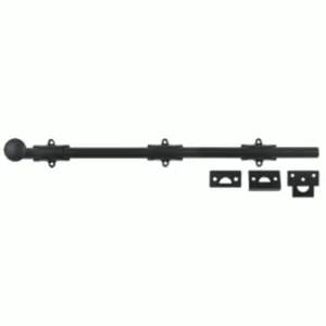 18 Inch Deltana Heavy Duty Surface Bolt (Flat Black Finish)