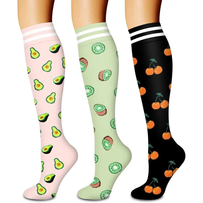 3-Pack Compression Running Orthopedic Socks - Performance and Comfort