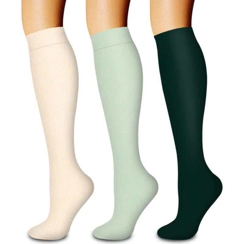 3-Pack Compression Running Orthopedic Socks - Performance and Comfort