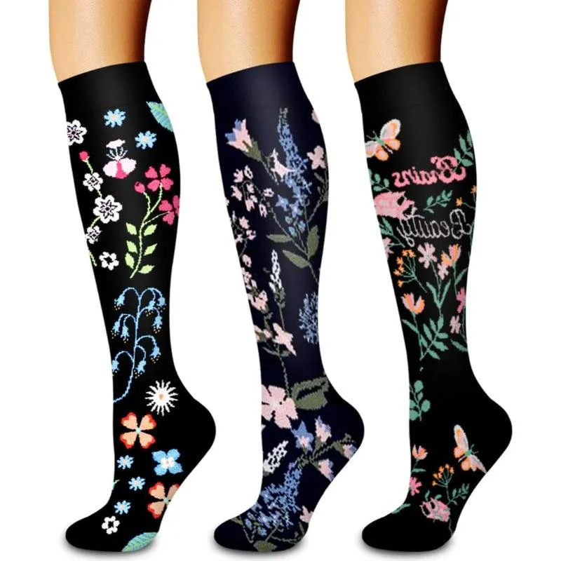 3-Pack Compression Running Orthopedic Socks - Performance and Comfort