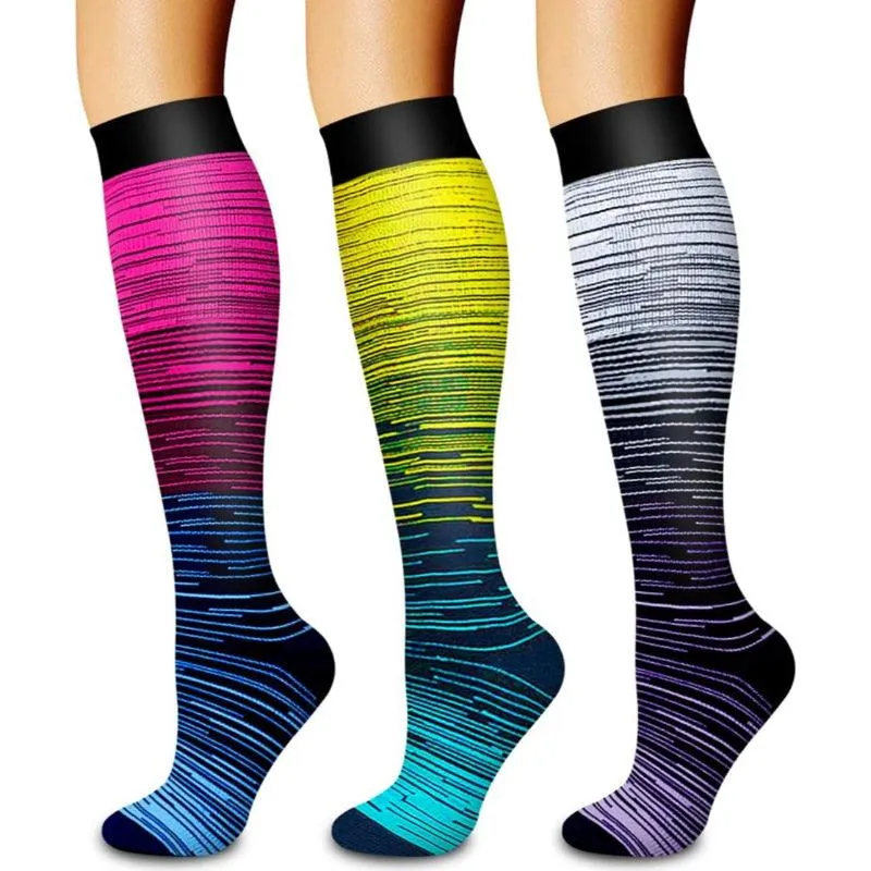 3-Pack Compression Running Orthopedic Socks - Performance and Comfort