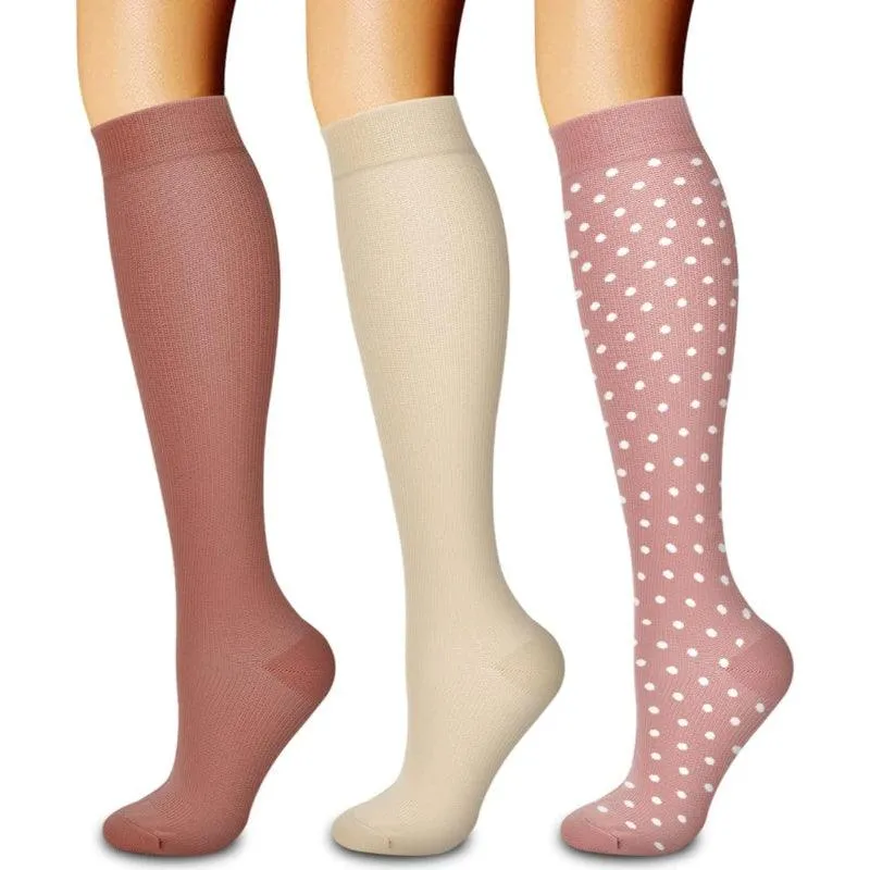 3-Pack Compression Running Orthopedic Socks - Performance and Comfort