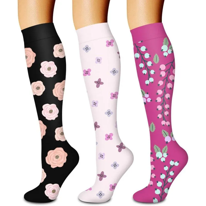 3-Pack Compression Running Orthopedic Socks - Performance and Comfort
