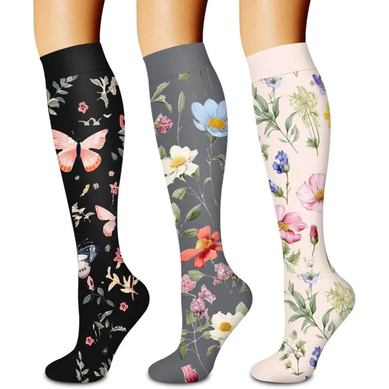 3-Pack Compression Running Orthopedic Socks - Performance and Comfort