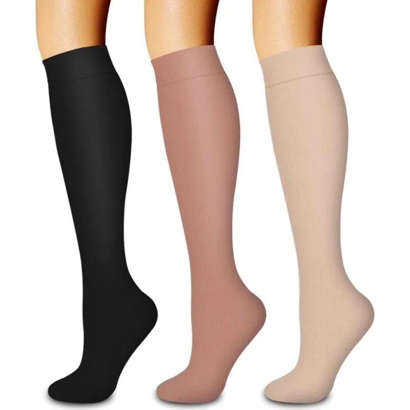3-Pack Compression Running Orthopedic Socks - Performance and Comfort