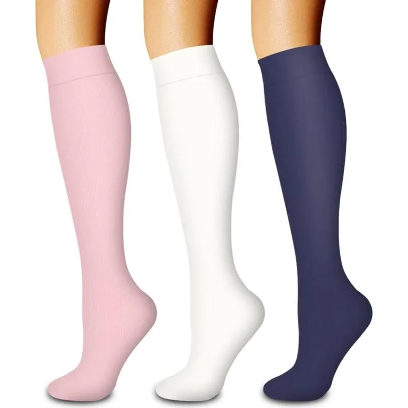 3-Pack Compression Running Orthopedic Socks - Performance and Comfort