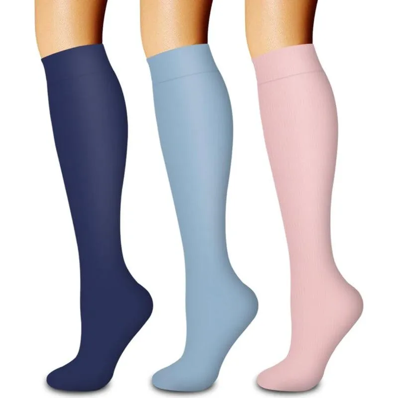 3-Pack Compression Running Orthopedic Socks - Performance and Comfort