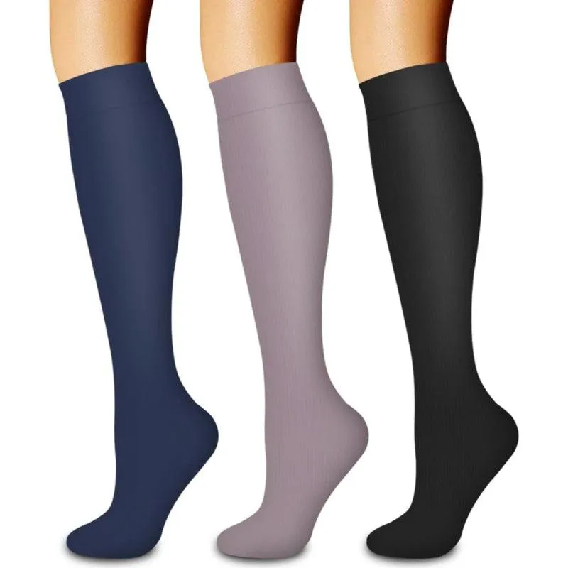 3-Pack Compression Running Orthopedic Socks - Performance and Comfort