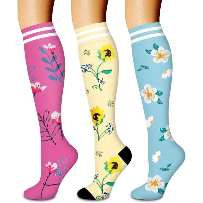 3-Pack Compression Running Orthopedic Socks - Performance and Comfort
