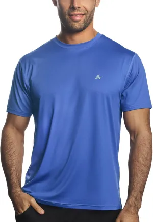Arctic Cool Men??s Crew Neck Instant Cooling Moisture Wicking Performance UPF 50  Short Sleeve Workout Shirt