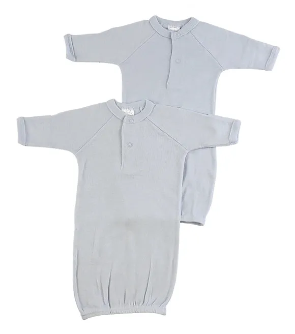 Bambini Preemie Solid Gown 2 Pack