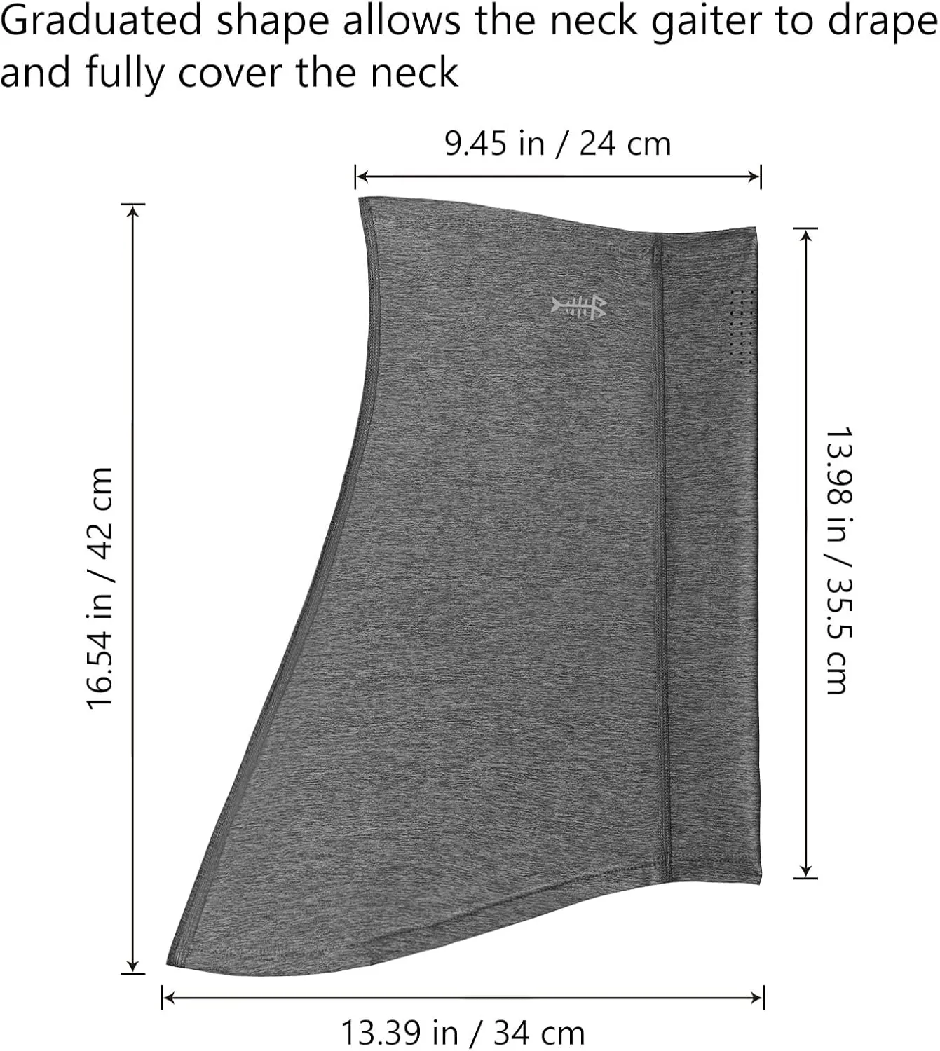 BASSDASH Neck Gaiter Mask UPF 50 Sun Protection for Men & Women, Fishing, Hiking, Outdoor