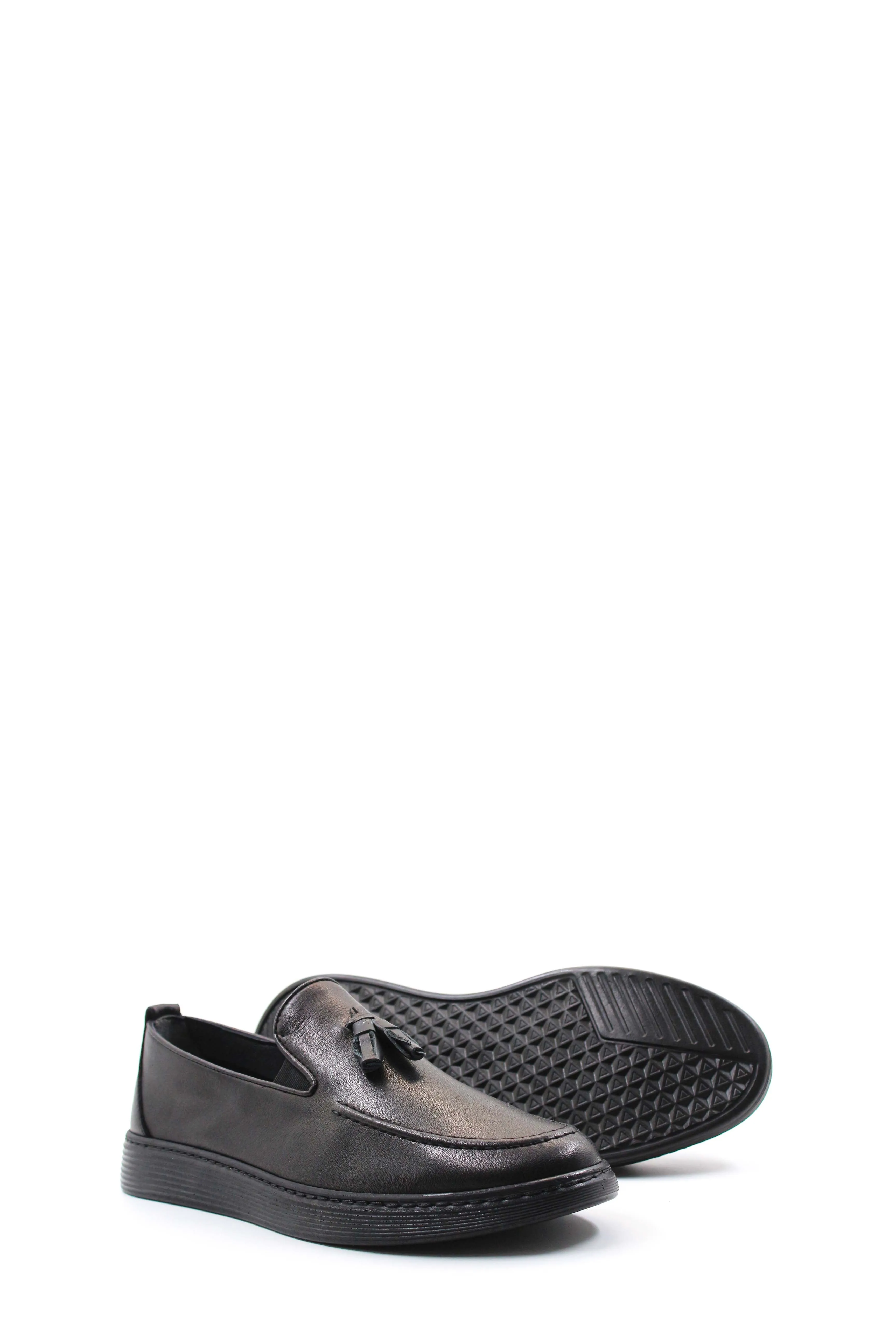 Black Tassel Slip-Ons-Wessi
