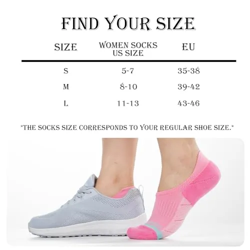 BRISIRA Bamboo Viscose Coolmax Running Compression Golf No Show Socks Womens Moisture Wicking Performance Athletic Seamless