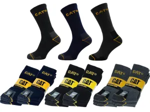 CAT Caterpillar Crew Workwear Socks. 3 Pair Pack.