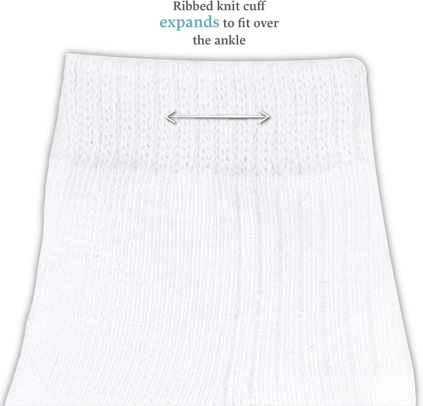 Fruit of the Loom Baby 14-Pack Grow & Fit Flex Zones Cotton Stretch Socks - Unisex, Girls, Boys