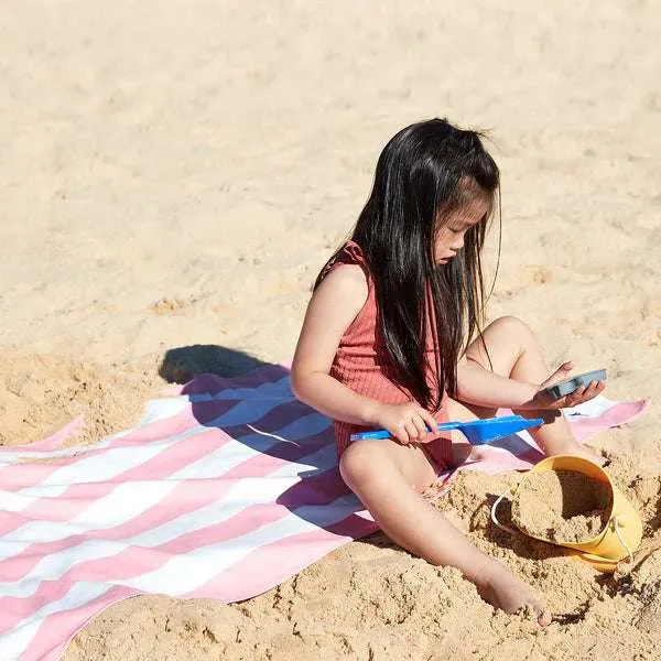 Kids Beach Towel- Malibu Pink