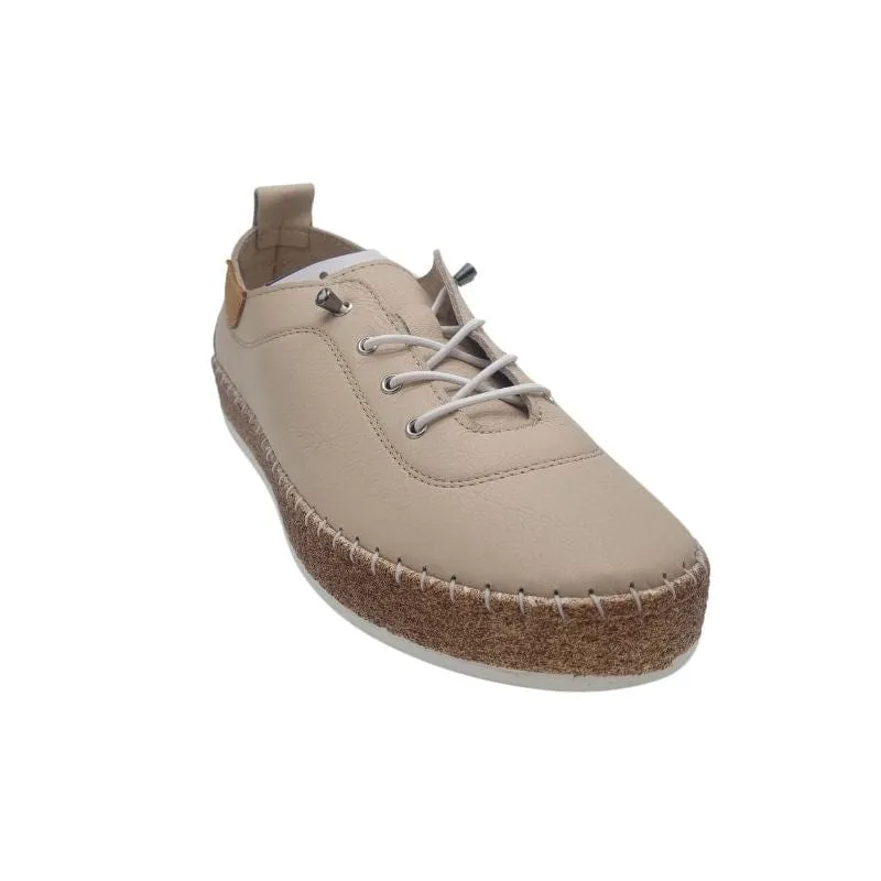 Lunar Womens Beige Plimsoll Shoes - Evie