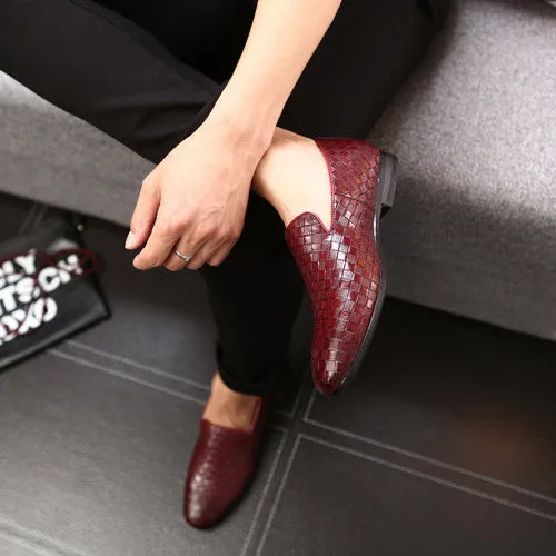Luxury Braided Leather Italian Moccasins - 4 Colors