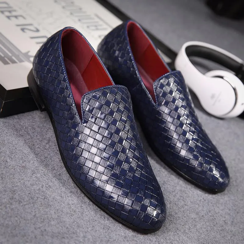 Luxury Braided Leather Italian Moccasins - 4 Colors