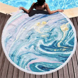 Marbling  Decorative Beach Towel