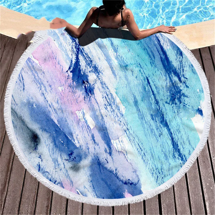 Marbling  Decorative Beach Towel