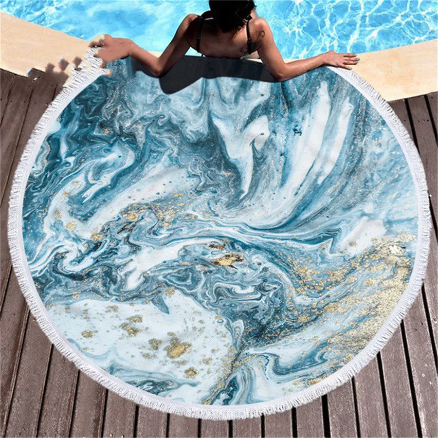 Marbling  Decorative Beach Towel