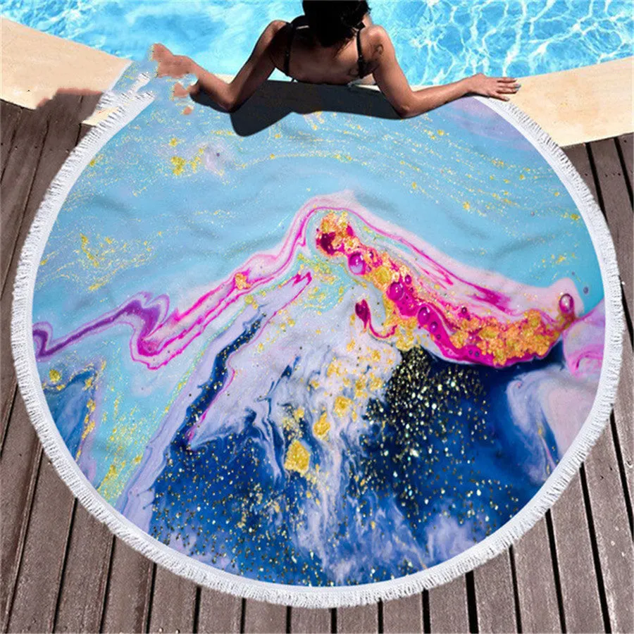 Marbling  Decorative Beach Towel