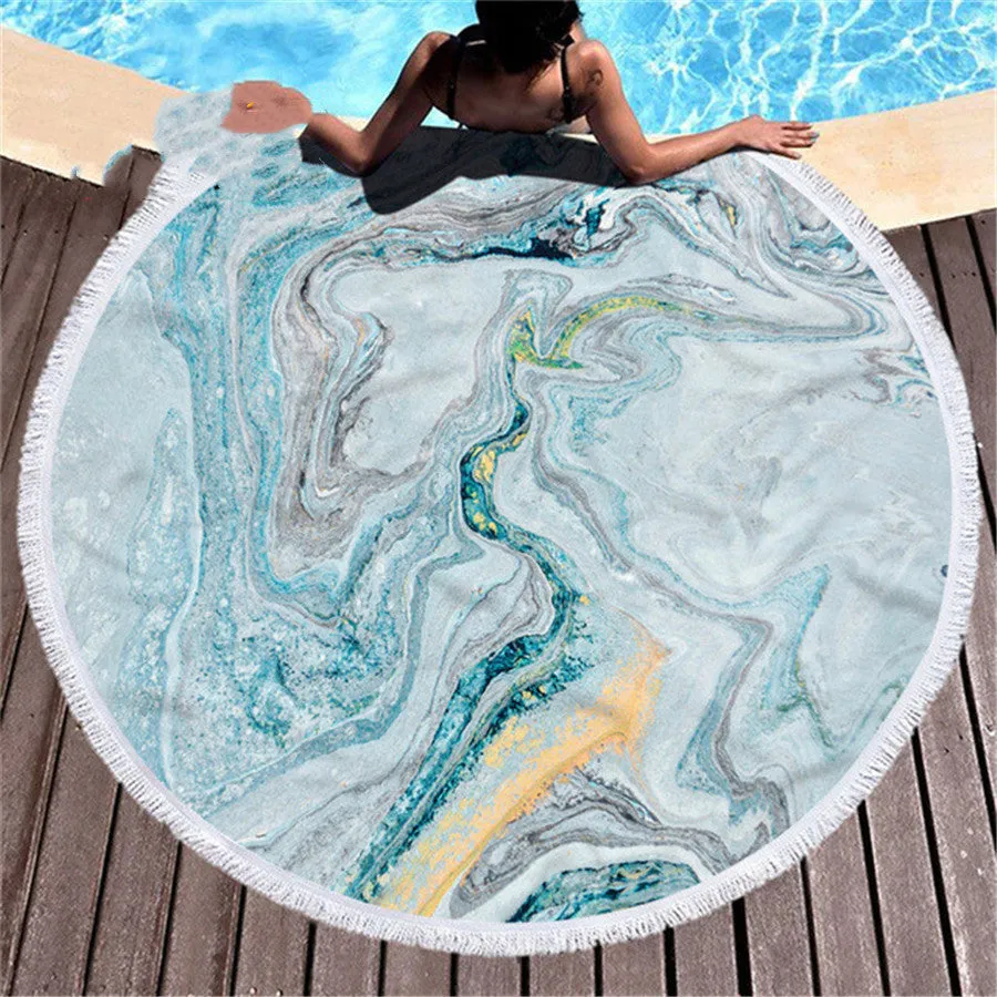Marbling  Decorative Beach Towel