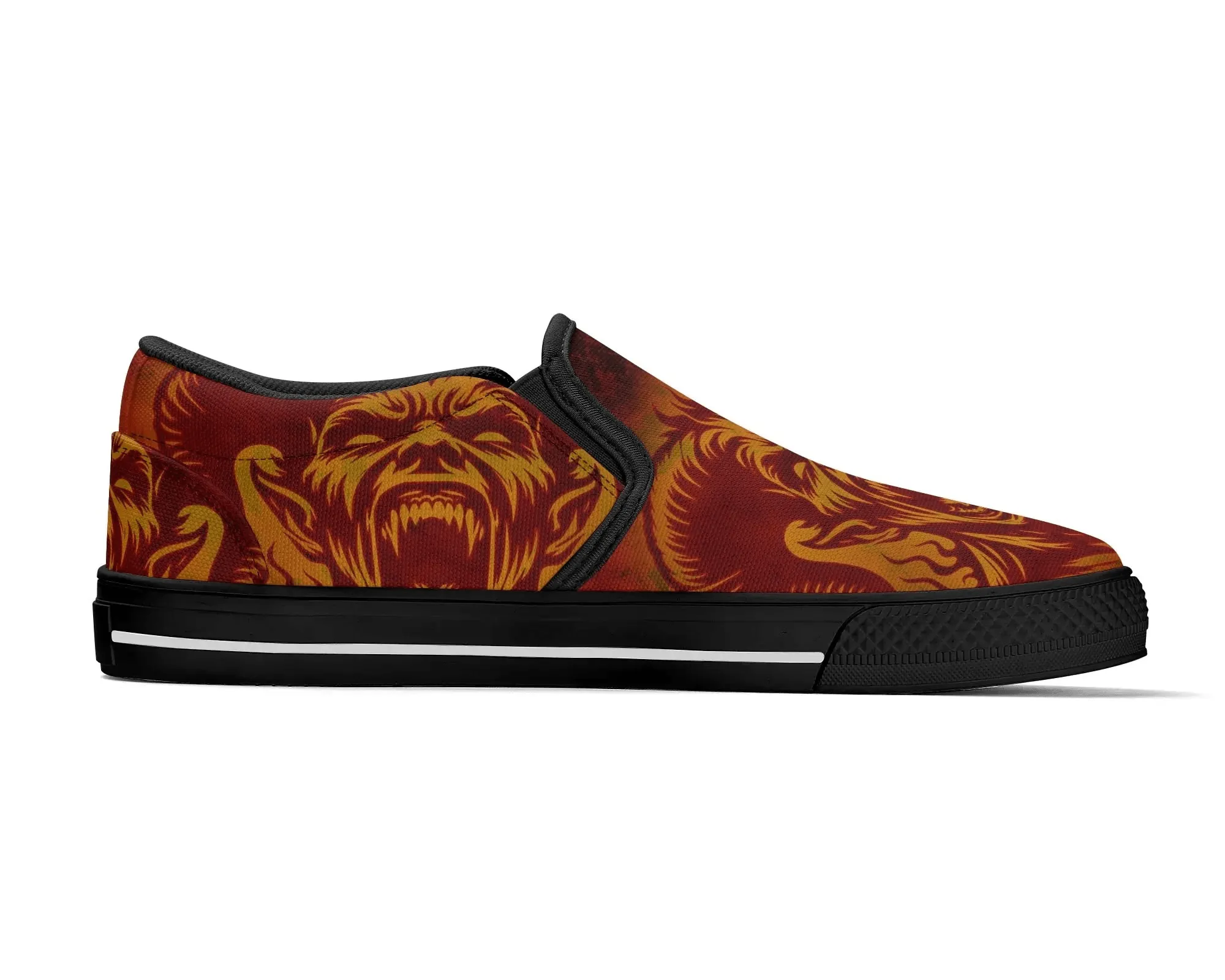 Screaming Demons Slip Ons