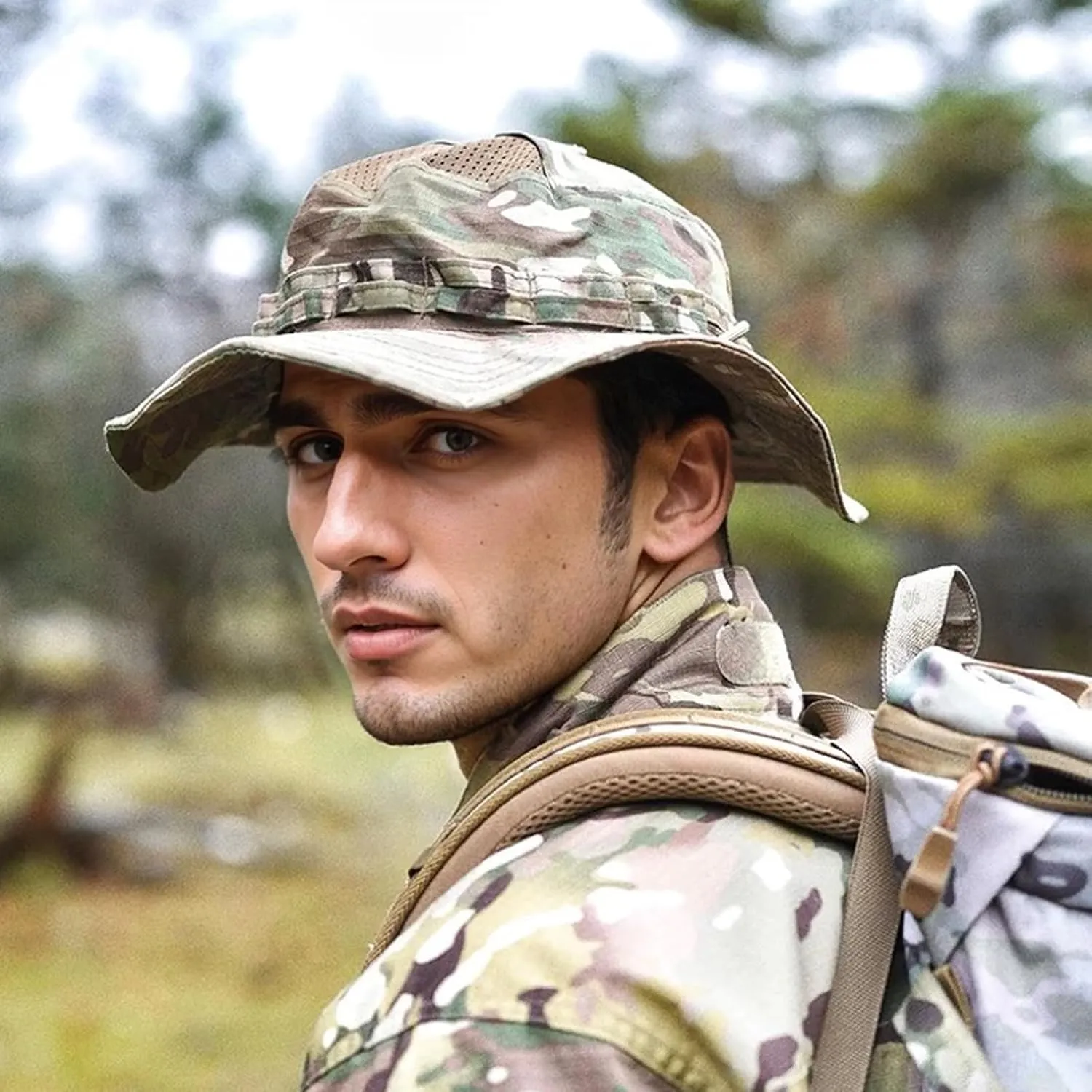 Sun Hat Breathable Boonie Hats for Men Women Fishing Safari Bucket Hat Cap Hunting Outdoor Hiking Camping