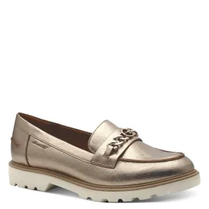Tamaris Womens Gold Slip-on Loafer 1-24649-44